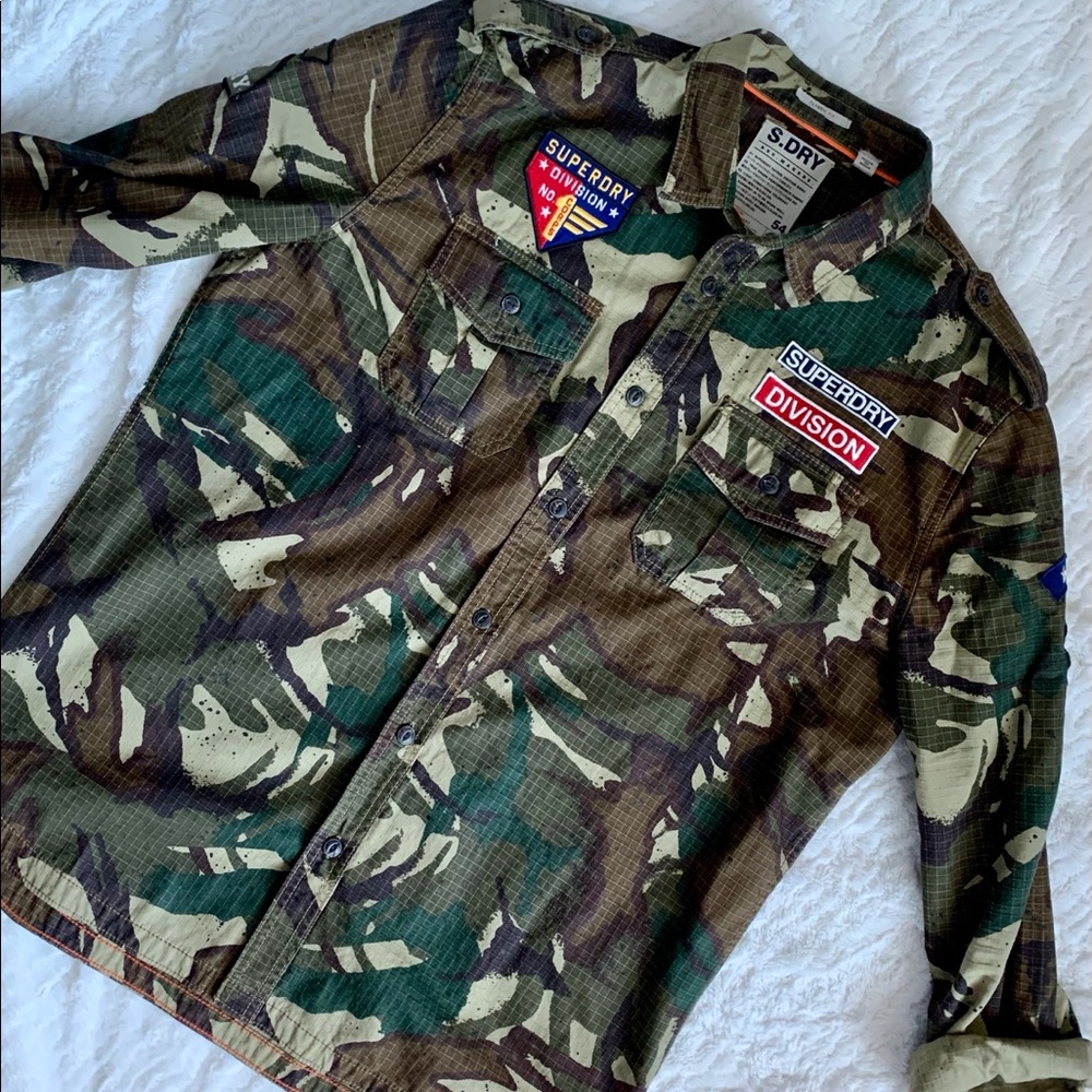 SUPERDRY Army Tropics Long Sleeve Shirt